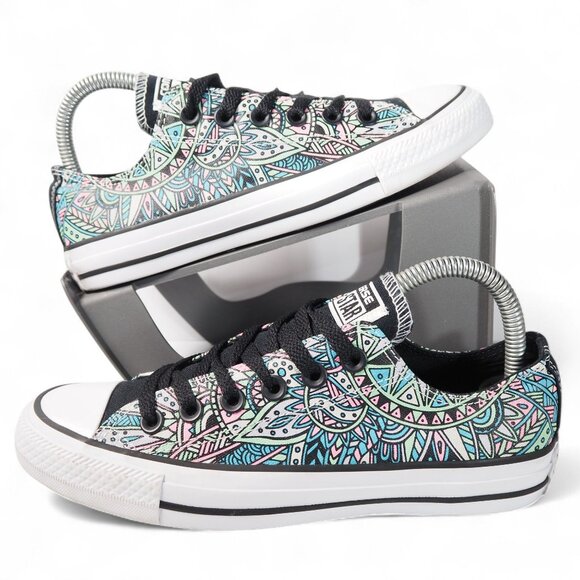 Converse Chuck Taylor All Star Colorful Mandala Geometric 156987F Women's 7 - Picture 1 of 11